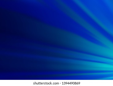 Dark BLUE vector backdrop with long lines. Lines on blurred abstract background with gradient. Pattern for business booklets, leaflets.