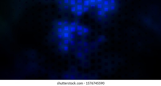Dark BLUE vector backdrop with rectangles. Abstract gradient illustration with colorful rectangles. Pattern for commercials, ads.