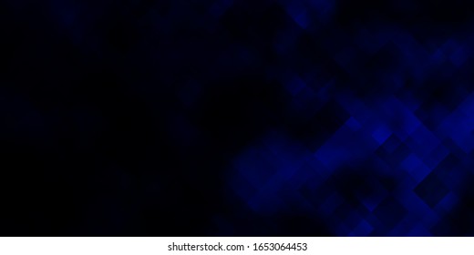 Fondo vector azul oscuro con rectángulos. Rectángulos con gradiente colorido sobre fondo abstracto. Patrón para anuncios, anuncios.