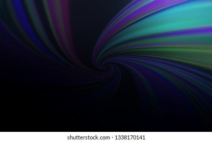 Dark BLUE vector backdrop with wry lines. Colorful illustration in simple style with gradient. Template for cell phone screens.