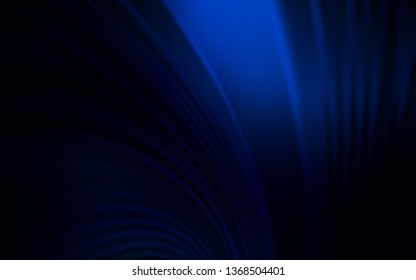 Dark BLUE vector backdrop with wry lines. Brand new colorful illustration in simple style. Abstract style for your business design.