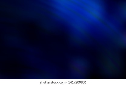 Dark BLUE vector backdrop with wry lines. Colorful illustration in abstract style with gradient. Pattern for your business design.