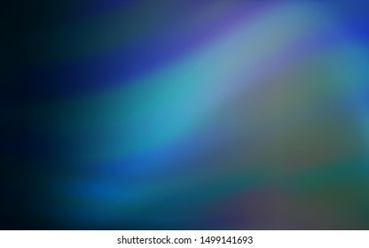 Dark BLUE vector backdrop with wry lines. Colorful abstract illustration with gradient lines. New composition for your brand book.