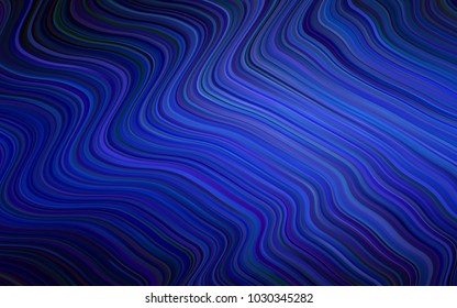 Dark BLUE vector background with abstract circles. A sample with blurred bubble shapes. A completely new memphis design for your business.