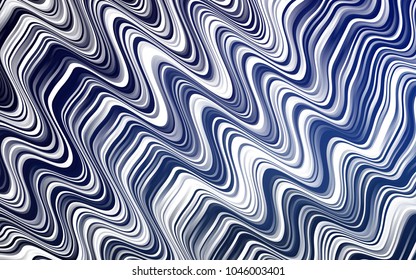 Dark BLUE vector background with abstract lines. Geometric illustration in marble style with gradient.  New composition for your brand book.
