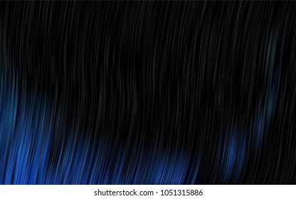 Dark BLUE vector background with abstract lines. Colorful abstract illustration with gradient lines. The template for cell phone backgrounds.