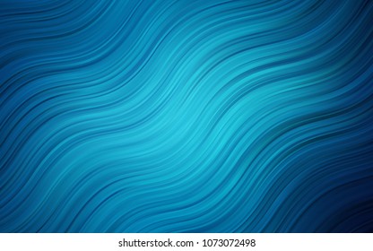 Dark BLUE vector background with abstract circles. Creative illustration in halftone marble style with gradient. The elegant pattern for brand book.