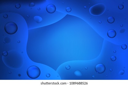 Dark BLUE vector background with abstract circles. Glitter abstract illustration with wry lines. Textured wave pattern for backgrounds.
