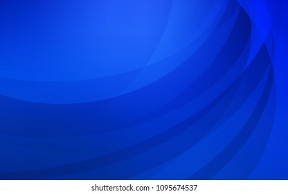 Dark BLUE vector background with abstract circles. An elegant bright illustration with gradient. The elegant pattern for brand book.