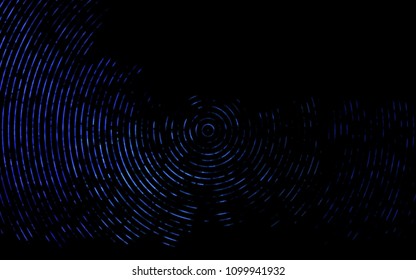 Dark BLUE vector background with abstract lines. Modern gradient abstract illustration with bandy lines. Textured wave pattern for backgrounds.