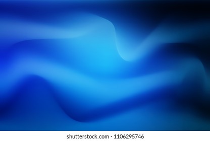 Dark BLUE vector background with abstract circles. Creative geometric illustration in marble style with gradient. Brand-new design for your ads, poster, banner.