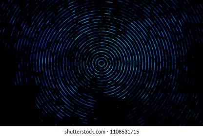 Dark BLUE vector background with abstract lines. Blurred geometric sample with gradient bubbles.  A completely new marble design for your business.