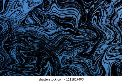 Dark BLUE vector background with abstract circles. Geometric illustration in marble style with gradient.  Marble style for your business design.