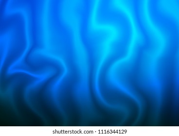 Dark BLUE vector background with abstract lines. Colorful illustration in abstract marble style with gradient. Textured wave pattern for backgrounds.