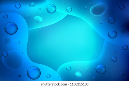 Dark BLUE vector background with abstract circles. Geometric illustration in memphis style with gradient.  A completely new template for your business design.