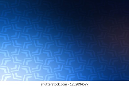 Dark BLUE vector background with abstract circles. Shining crooked illustration in marble style. A completely new memphis design for your business.