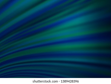 Dark BLUE vector background with abstract lines. Brand new colored illustration in marble style with gradient. Textured wave pattern for backgrounds.