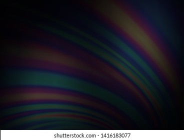 Dark BLUE vector background with abstract lines. Colorful illustration in abstract marble style with gradient. Pattern for your business design.