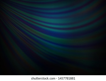 Dark BLUE vector background with abstract lines. Creative geometric illustration in marble style with gradient. Textured wave pattern for backgrounds.
