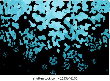 Dark BLUE vector background with abstract forms. Illustration with colorful gradient shapes in abstract style. Simple design for your web site.