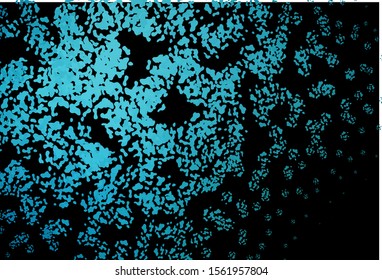 Dark BLUE vector background with abstract forms. Illustration with colorful gradient shapes in abstract style. Elegant design for wallpapers.