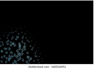 Dark BLUE vector background with abstract forms. Simple colorful illustration with abstract gradient shapes. Simple design for your web site.