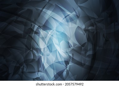 Dark BLUE vector background with abstract shapes. Simple colorful illustration with abstract gradient shapes. Best smart design for your business.