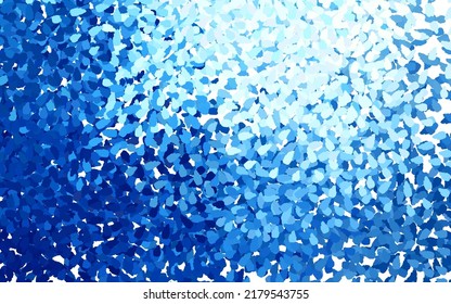 Dark BLUE vector background with abstract shapes. Decorative design in abstract style with random forms. Best smart design for your business.