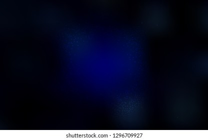 Dark BLUE vector background with astronomical stars. Space stars on blurred abstract background with gradient. Pattern for astrology websites.