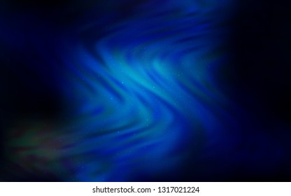 Dark BLUE vector background with astronomical stars. Modern abstract illustration with Big Dipper stars. Template for cosmic backgrounds.