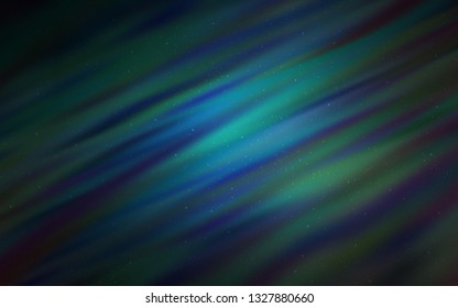 Dark BLUE vector background with astronomical stars. Space stars on blurred abstract background with gradient. Template for cosmic backgrounds.