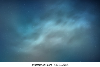 Dark BLUE vector background with astronomical stars. Modern abstract illustration with Big Dipper stars. Pattern for astrology websites.