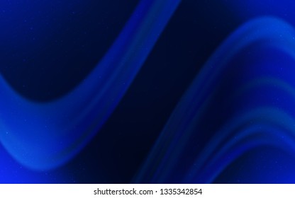 Dark BLUE vector background with astronomical stars. Glitter abstract illustration with colorful cosmic stars. Pattern for astronomy websites.