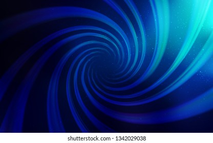 Dark BLUE vector background with astronomical stars. Shining colored illustration with bright astronomical stars. Template for cosmic backgrounds.