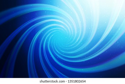 Dark BLUE vector background with astronomical stars. Modern abstract illustration with Big Dipper stars. Smart design for your business advert.
