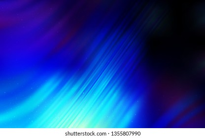 Dark BLUE vector background with astronomical stars. Modern abstract illustration with Big Dipper stars. Pattern for futuristic ad, booklets.