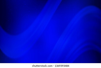 Dark BLUE vector background with astronomical stars. Shining illustration with sky stars on abstract template. Pattern for astronomy websites.