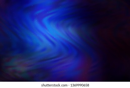 Dark BLUE vector background with astronomical stars. Shining illustration with sky stars on abstract template. Best design for your ad, poster, banner.