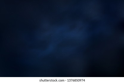 Dark BLUE vector background with astronomical stars. Modern abstract illustration with Big Dipper stars. Template for cosmic backgrounds.