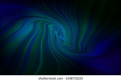 Dark BLUE vector background with astronomical stars. Shining illustration with sky stars on abstract template. Pattern for futuristic ad, booklets.