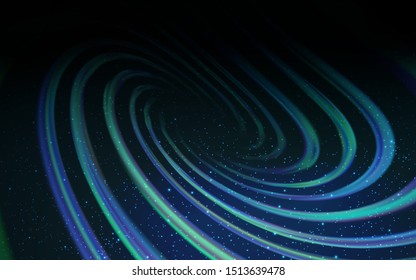 Dark BLUE vector background with astronomical stars. Space stars on blurred abstract background with gradient. Pattern for futuristic ad, booklets.