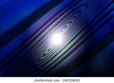 Dark BLUE vector background with astronomical stars. Shining illustration with sky stars on abstract template. Template for cosmic backgrounds.