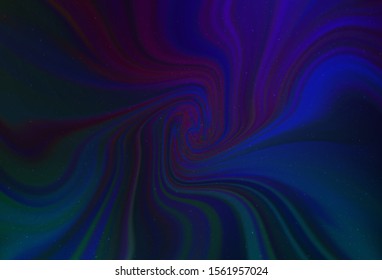 Dark BLUE vector background with astronomical stars. Shining colored illustration with bright astronomical stars. Pattern for futuristic ad, booklets.