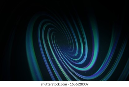 Dark BLUE vector background with astronomical stars. Space stars on blurred abstract background with gradient. Pattern for futuristic ad, booklets.