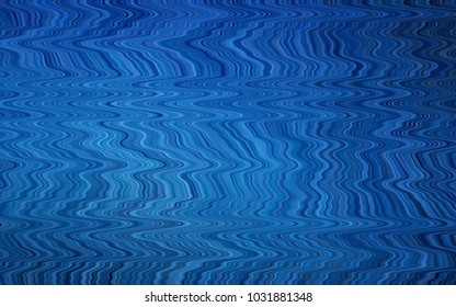 Dark BLUE vector background with bent ribbons. Shining crooked illustration in marble style. The template for cell phone backgrounds.