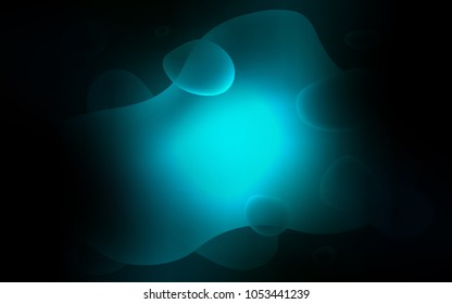 Dark BLUE vector background with bent lines. Colorful abstract illustration with gradient lines. The template for cell phone backgrounds.