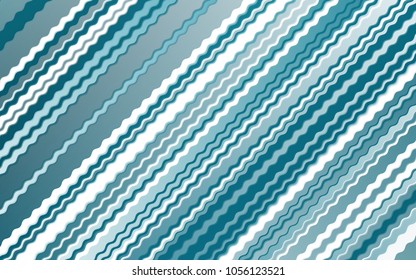 Dark BLUE vector background with bent lines. A completely new color illustration in marble style. A completely new marble design for your business.