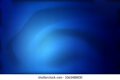 Dark BLUE vector background with bent lines. A completely new color illustration in marble style. Pattern for your business design.