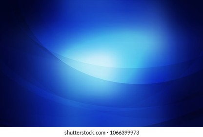Dark BLUE vector background with bent lines. Glitter abstract illustration with wry lines. The template for cell phone backgrounds.