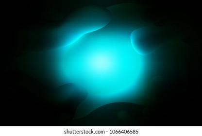 Dark BLUE vector background with bent lines. Colorful abstract illustration with gradient lines. The elegant pattern for brand book.